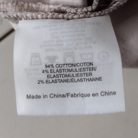 Tory Burch Side Zip Corduroy Office Casual Neutral Taupe Pants Sz 27 - Picture 14 of 16